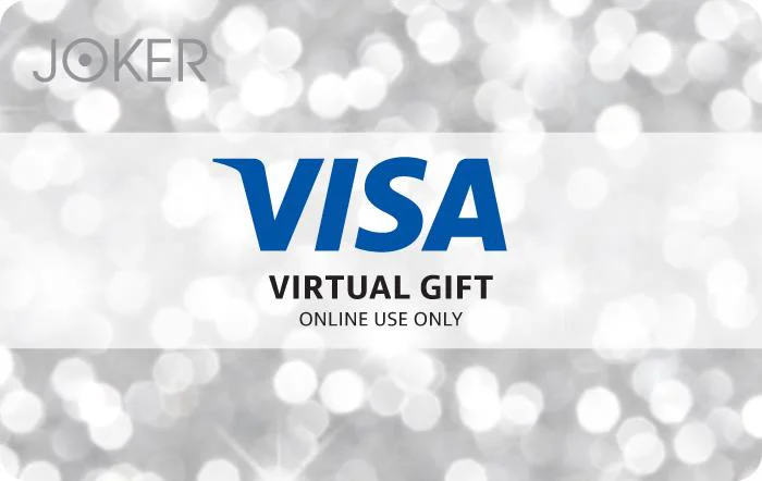Image of the Visa Virtual Prepaid Card for Canada, featuring the Sparkle card design. 