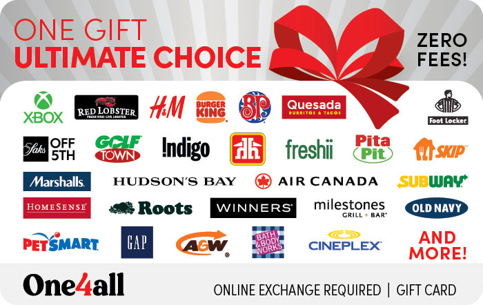 An image of the One4all Ultimate virtual gift card for Canada.