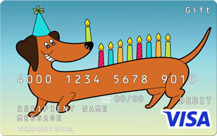 Choose a predesigned Visa Card