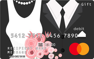 World’s Raddest Dad Mastercard Gift Card featuring rock hand symbol on dark background